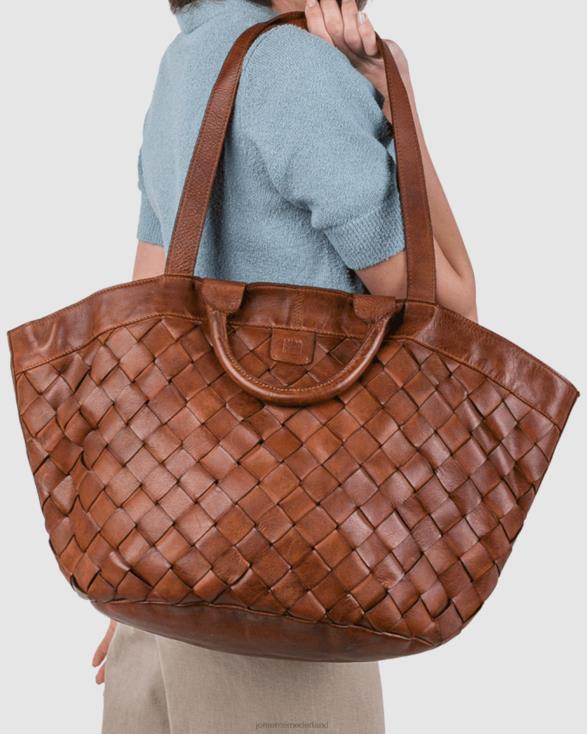 Biba Lewisburg draagtas 46LN464 bruin leer Jo Mercer accessoires