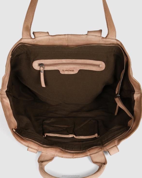 Biba Lewisburg draagtas 46LN465 taupe leer Jo Mercer accessoires