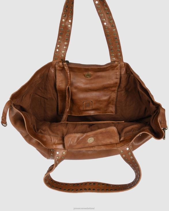 Biba Sherman draagtas 46LN466 bruin leer Jo Mercer accessoires