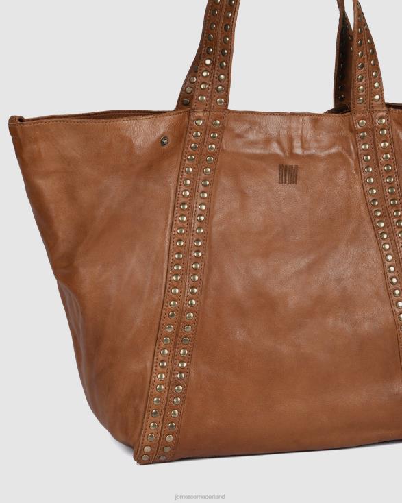 Biba Sherman draagtas 46LN466 bruin leer Jo Mercer accessoires