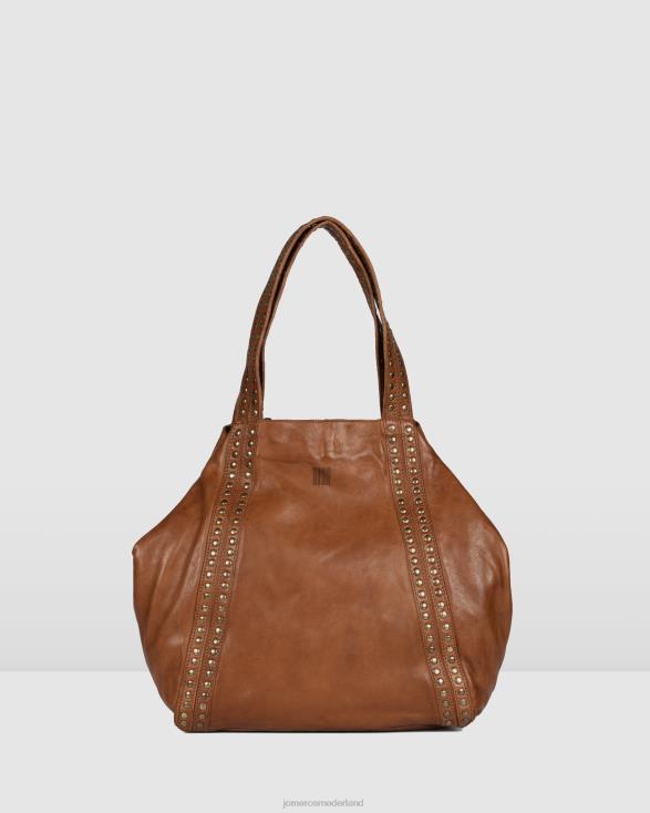 Biba Sherman draagtas 46LN466 bruin leer Jo Mercer accessoires
