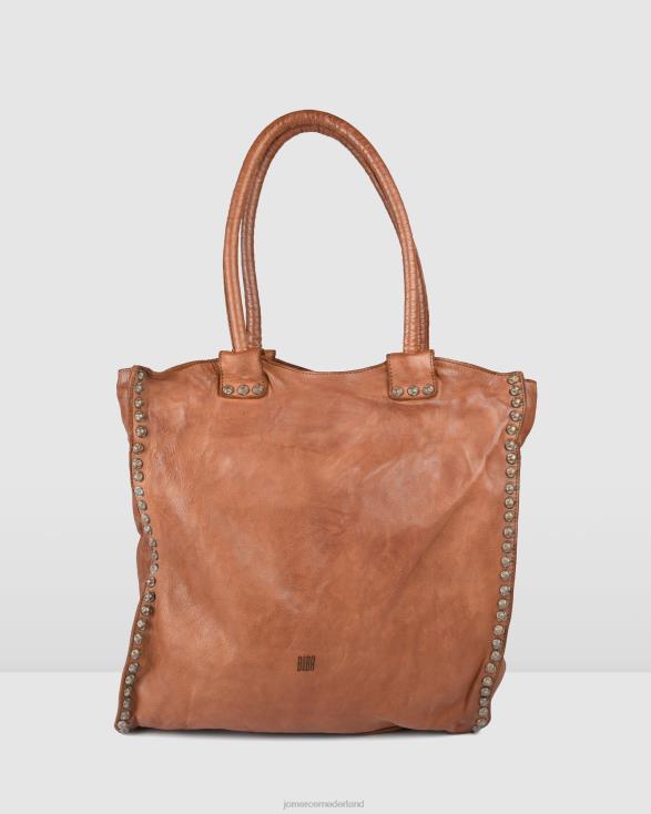 Biba portland draagtas 46LN460 bruin leer Jo Mercer accessoires