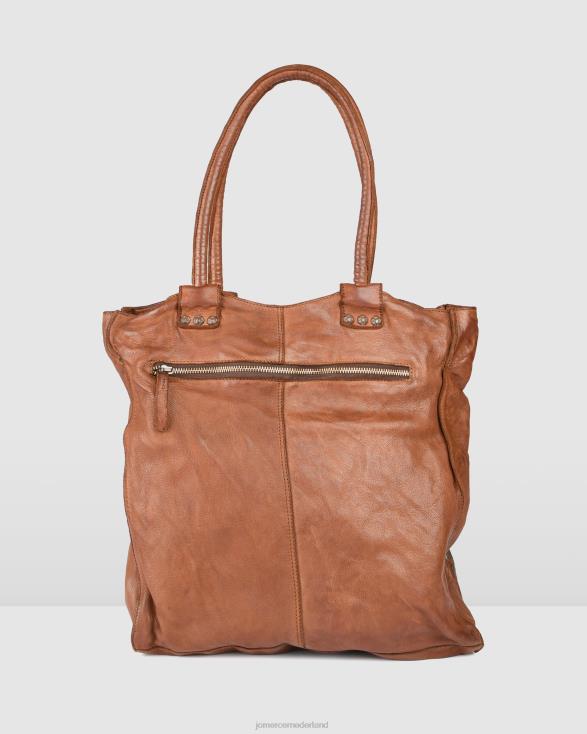 Biba portland draagtas 46LN460 bruin leer Jo Mercer accessoires