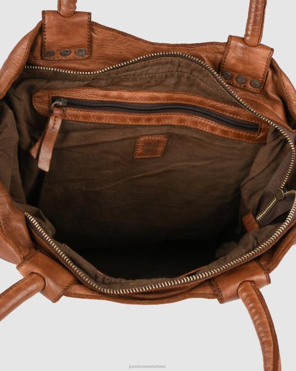 Biba portland draagtas 46LN460 bruin leer Jo Mercer accessoires