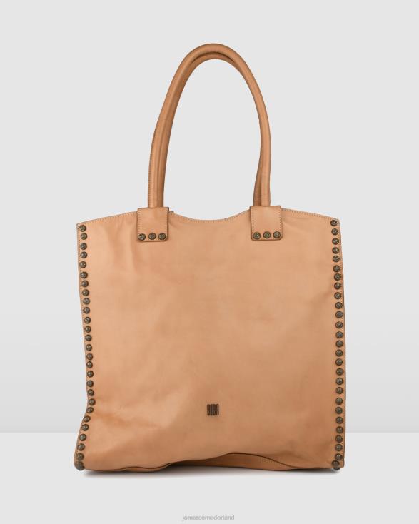 Biba portland draagtas 46LN461 taupe leer Jo Mercer accessoires