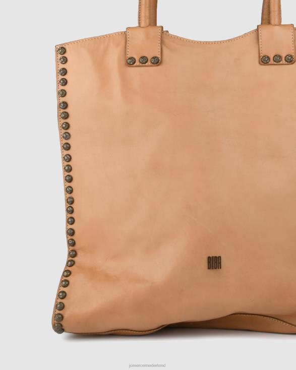 Biba portland draagtas 46LN461 taupe leer Jo Mercer accessoires