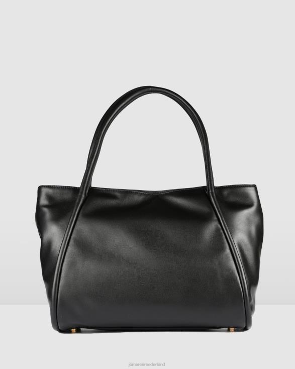 Oliviera draagtas 46LN455 zwart leer Jo Mercer accessoires