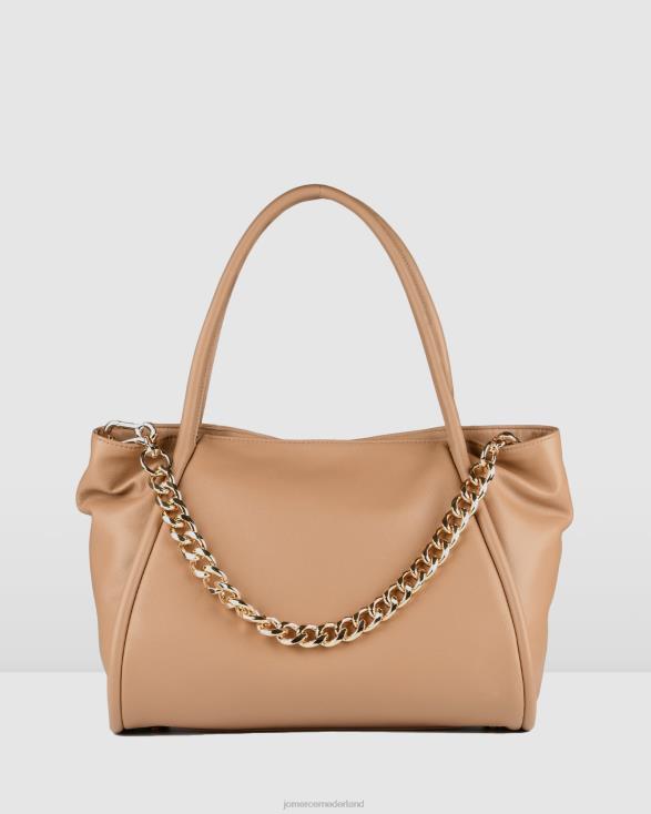 Oliviera draagtas 46LN456 bruin leer Jo Mercer accessoires
