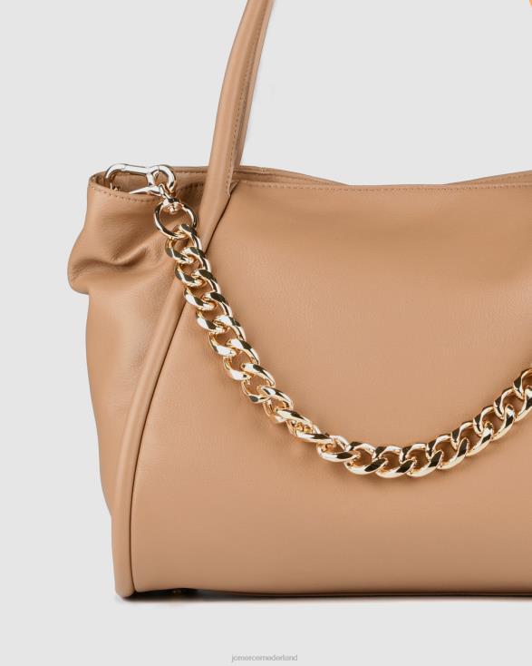 Oliviera draagtas 46LN456 bruin leer Jo Mercer accessoires