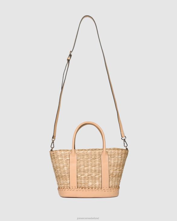 lena draagtas van zeegras en leer 46LN462 natuurlijk Jo Mercer accessoires