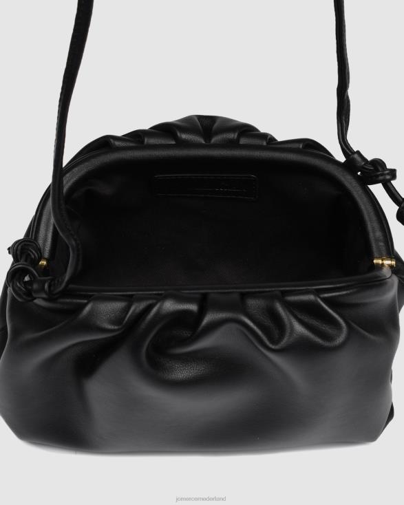 Bambi-crossbodytas 46LN402 zwart leer Jo Mercer accessoires