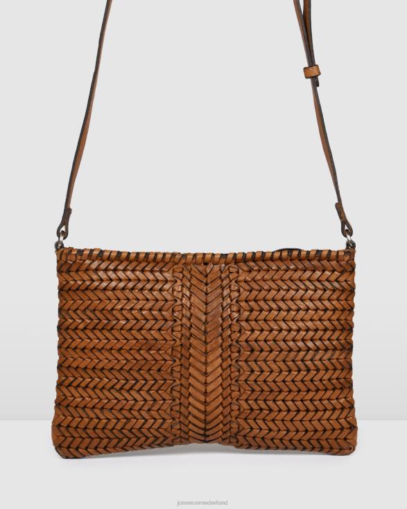Biba Andrews crossbodytas 46LN416 bruin leer Jo Mercer accessoires