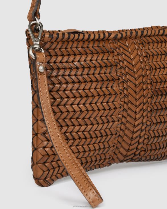 Biba Andrews crossbodytas 46LN416 bruin leer Jo Mercer accessoires