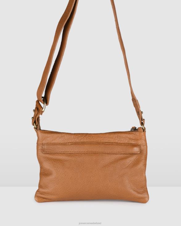 Biba Brewton crossbodytas 46LN425 bruin leer Jo Mercer accessoires
