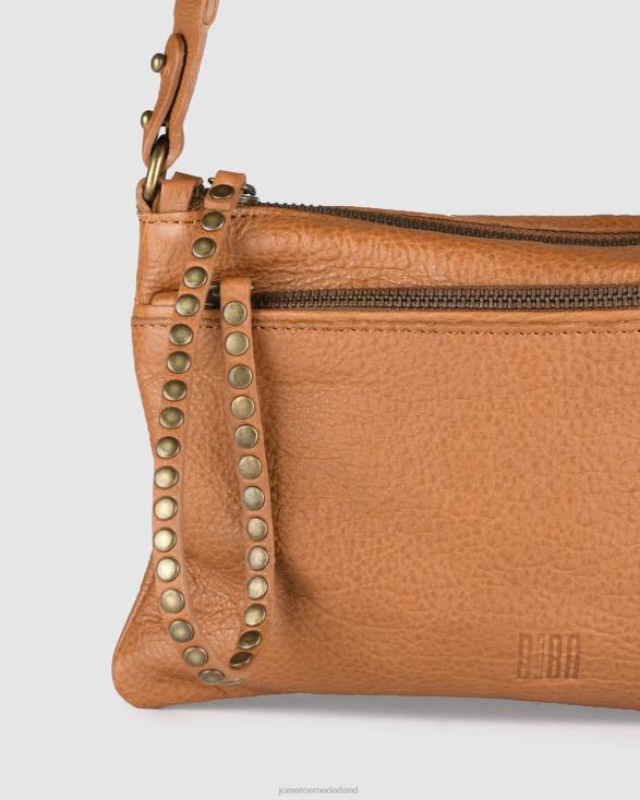 Biba Brewton crossbodytas 46LN425 bruin leer Jo Mercer accessoires