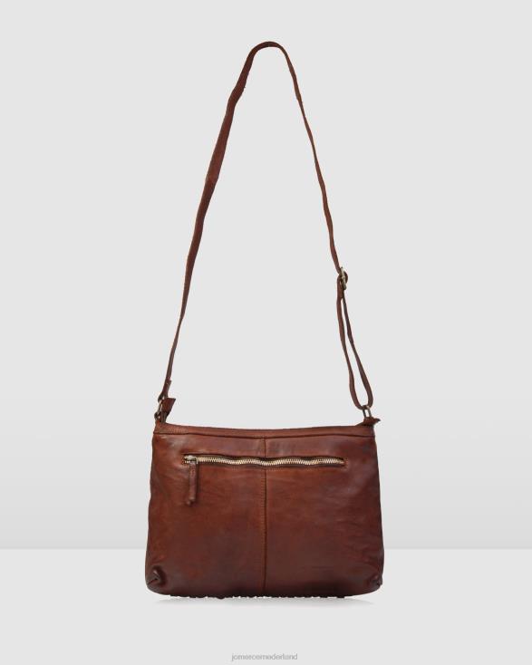 Biba Kansas medium crossbodytas 46LN426 bruin leer Jo Mercer accessoires