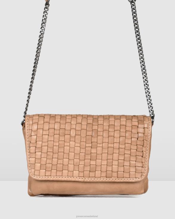 Biba Looma mini-crossbodytas 46LN419 taupe leer Jo Mercer accessoires