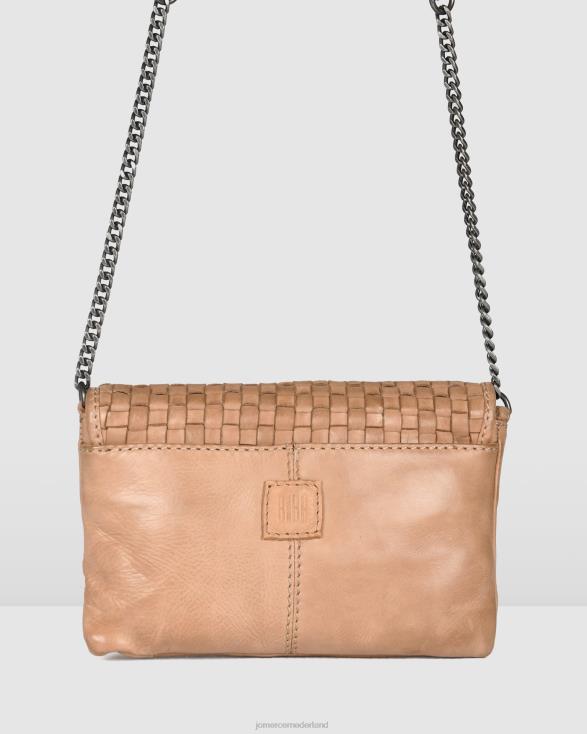 Biba Looma mini-crossbodytas 46LN419 taupe leer Jo Mercer accessoires
