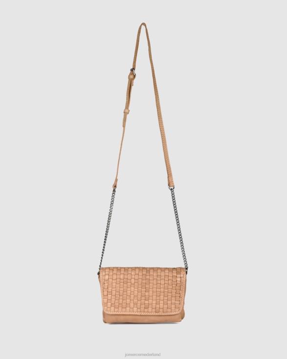 Biba Looma mini-crossbodytas 46LN419 taupe leer Jo Mercer accessoires