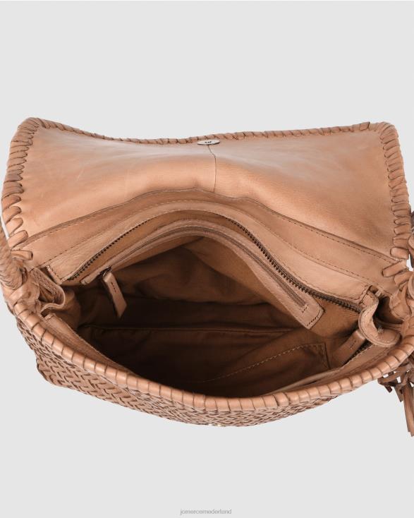 Biba Perkins crossbodytas 46LN418 kameel leer Jo Mercer accessoires