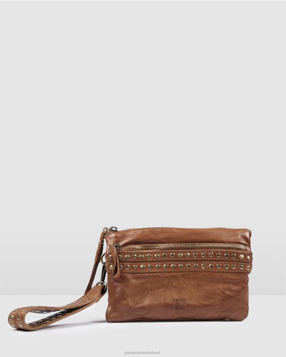 Biba Sherman crossbodytas 46LN423 bruin leer Jo Mercer accessoires