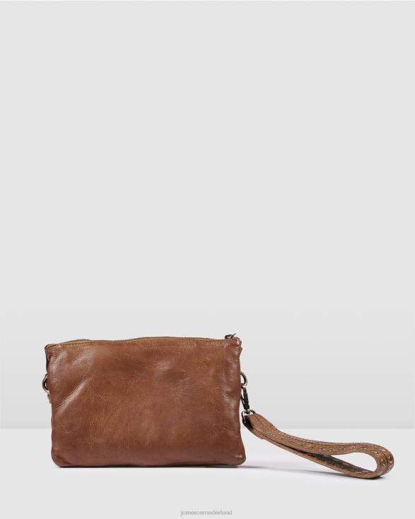 Biba Sherman crossbodytas 46LN423 bruin leer Jo Mercer accessoires