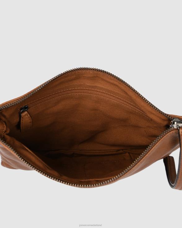 Biba Tacoma schoudertas 46LN411 bruin leer Jo Mercer accessoires