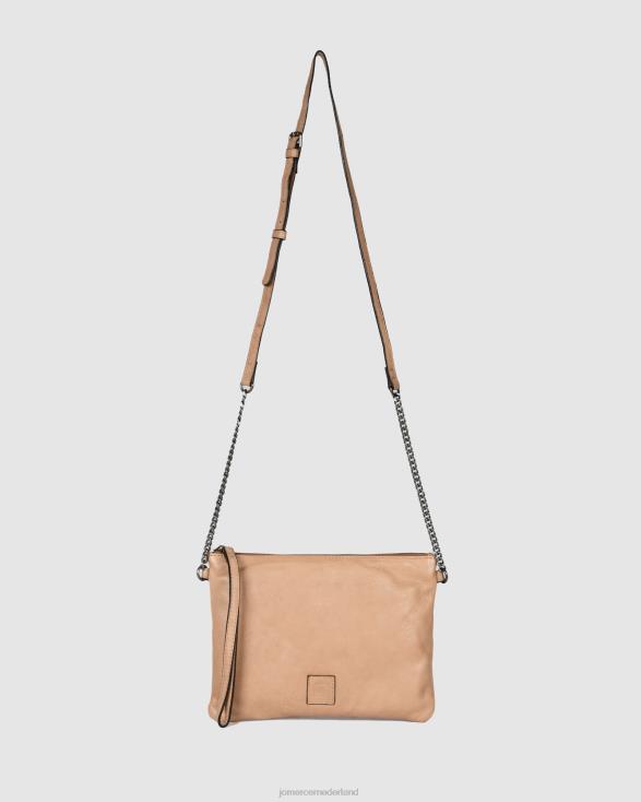 Biba Tacoma schoudertas 46LN420 taupe leer Jo Mercer accessoires