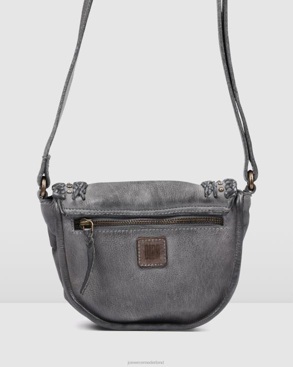 Biba Wilkins crossbodytas 46LN414 blauw leer Jo Mercer accessoires