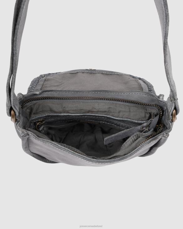 Biba Wilkins crossbodytas 46LN414 blauw leer Jo Mercer accessoires