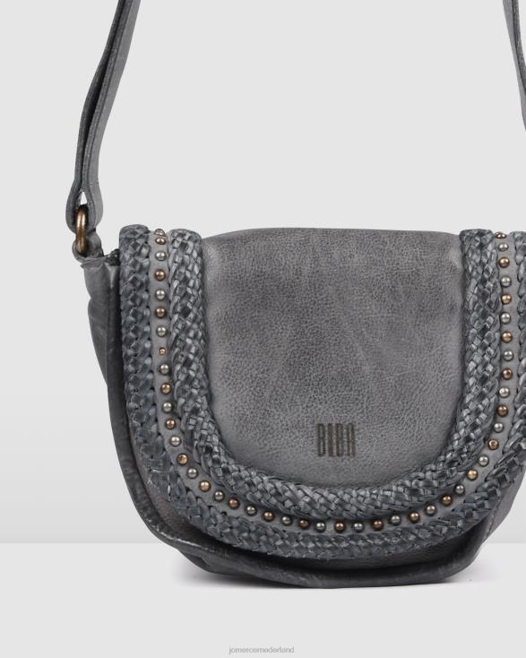 Biba Wilkins crossbodytas 46LN414 blauw leer Jo Mercer accessoires