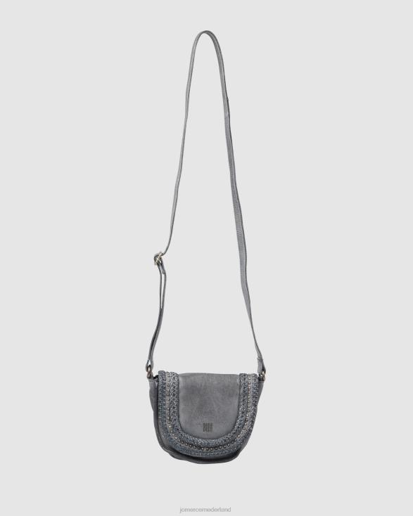 Biba Wilkins crossbodytas 46LN414 blauw leer Jo Mercer accessoires