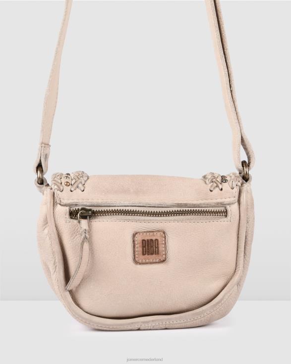 Biba Wilkins crossbodytas 46LN415 crème leer Jo Mercer accessoires