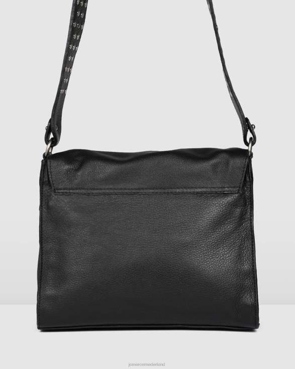 Biba easy crossbodytas 46LN410 zwart leer Jo Mercer accessoires
