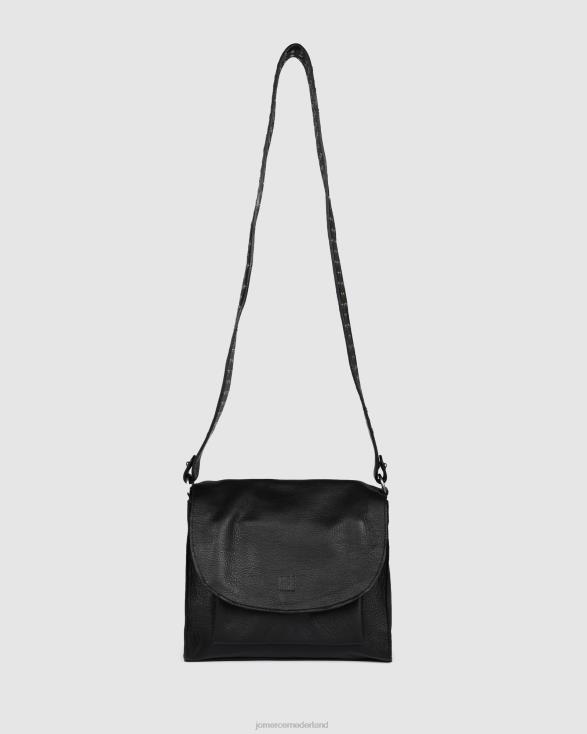 Biba easy crossbodytas 46LN410 zwart leer Jo Mercer accessoires