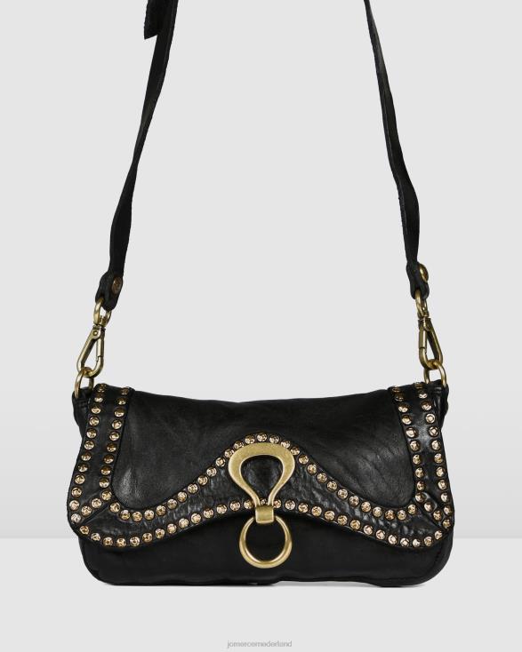 Campomaggi Acqua mini-crossbodytas 46LN412 zwart leer Jo Mercer accessoires