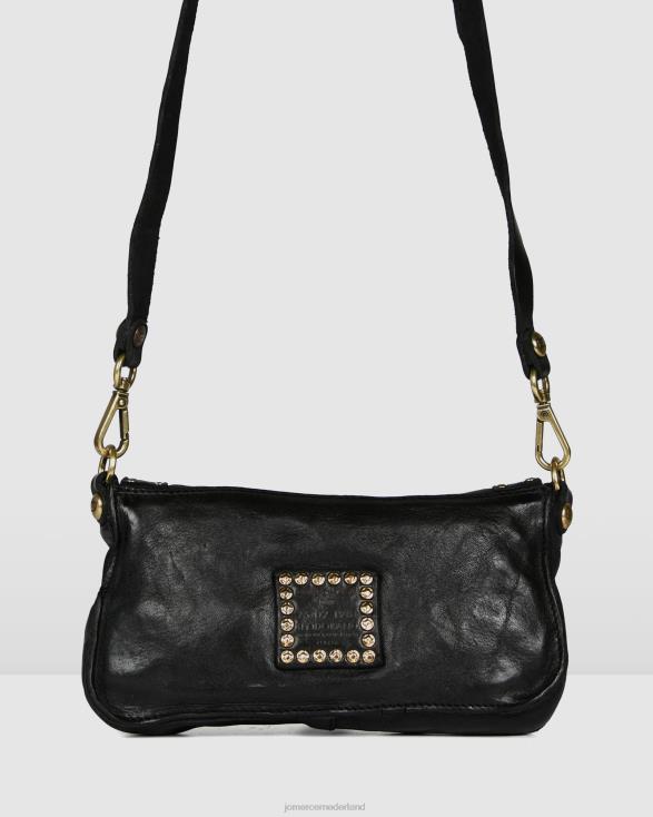 Campomaggi Acqua mini-crossbodytas 46LN412 zwart leer Jo Mercer accessoires