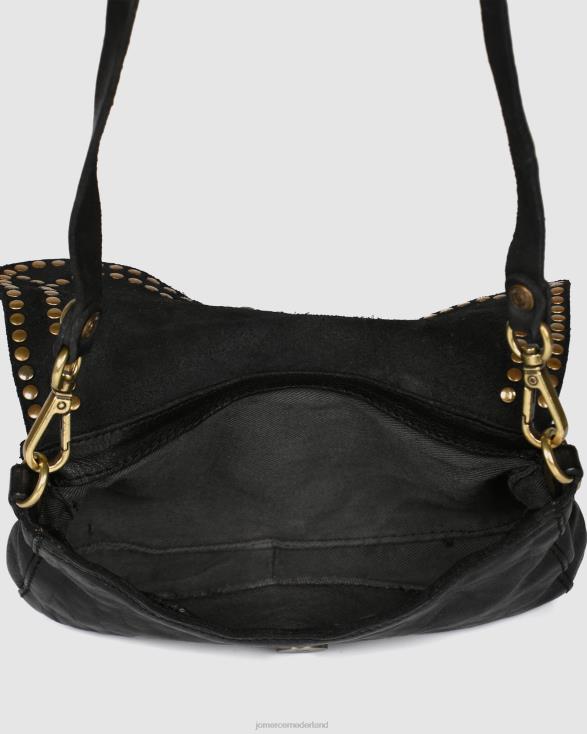 Campomaggi Acqua mini-crossbodytas 46LN412 zwart leer Jo Mercer accessoires