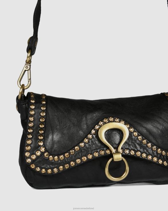 Campomaggi Acqua mini-crossbodytas 46LN412 zwart leer Jo Mercer accessoires