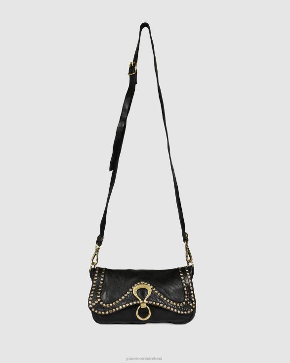 Campomaggi Acqua mini-crossbodytas 46LN412 zwart leer Jo Mercer accessoires