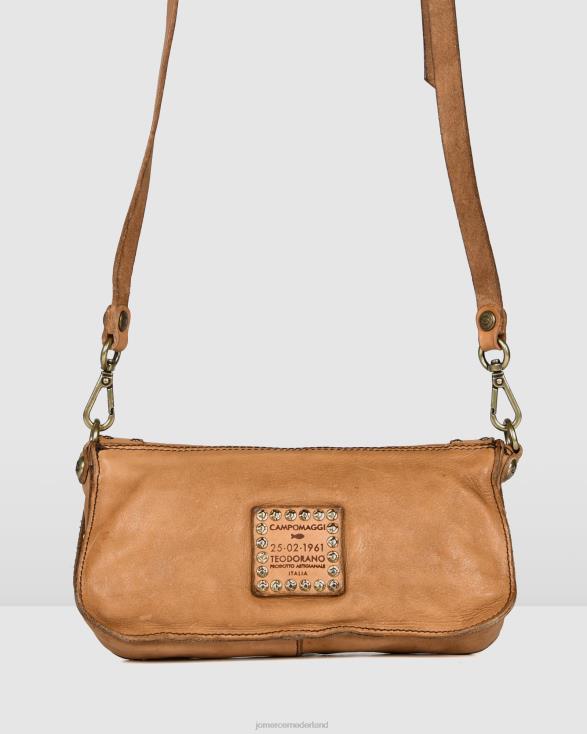 Campomaggi Acqua mini-crossbodytas 46LN413 kameel leer Jo Mercer accessoires