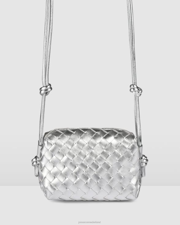 Murphy crossbodytas 46LN397 zilver leer Jo Mercer accessoires