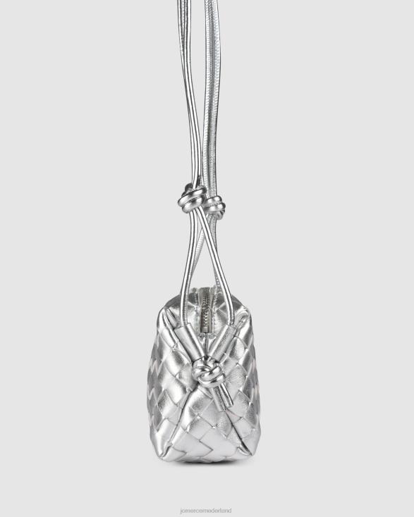 Murphy crossbodytas 46LN397 zilver leer Jo Mercer accessoires