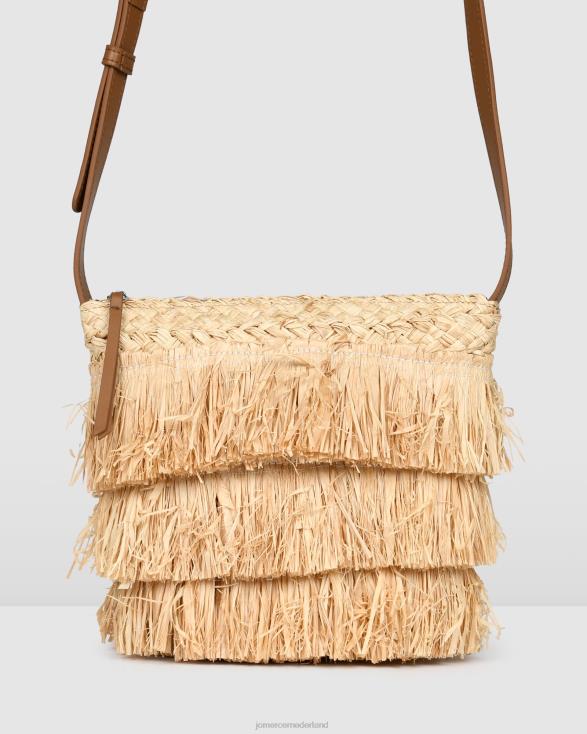 Natalya raffia crossbodytas 46LN405 natuurlijke raffia Jo Mercer accessoires