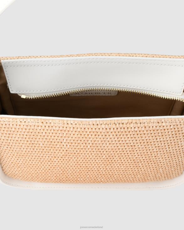 Renzo crossbodytas 46LN404 witte raffia Jo Mercer accessoires