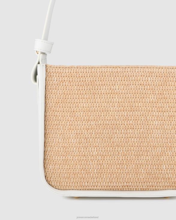 Renzo crossbodytas 46LN404 witte raffia Jo Mercer accessoires