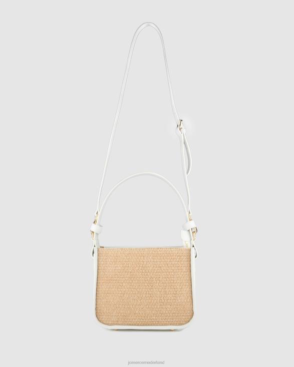 Renzo crossbodytas 46LN404 witte raffia Jo Mercer accessoires