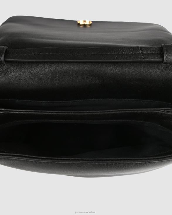Zephyr crossbodytas 46LN401 zwart leer Jo Mercer accessoires