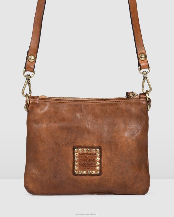 campomaggi orchideeea2 kleine schoudertas 46LN409 cognac leer Jo Mercer accessoires
