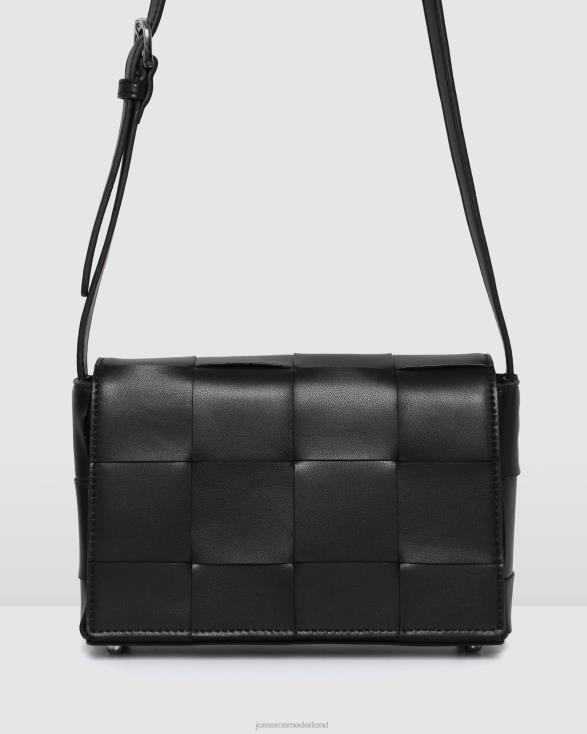 honing crossbodytas 46LN398 zwart leer Jo Mercer accessoires